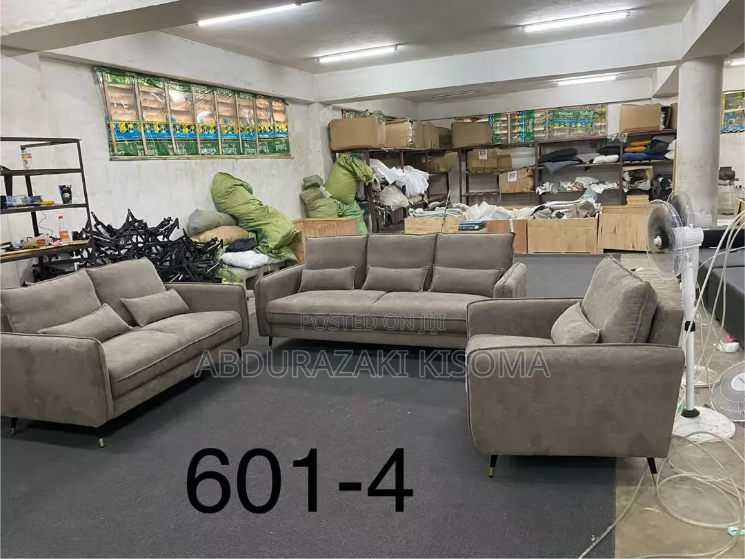 Wholesale Brown Fabric Sofa Suite - Model 601-4