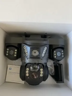 Solar Security CCTV Camera 3 Lenses Wi-Fi 