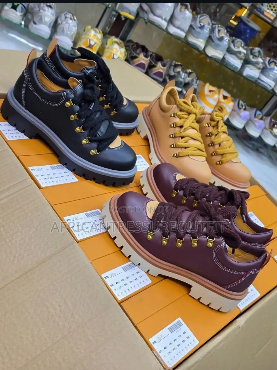 Louis Vuitton Derbies Featuring Thick Lace and Chunky Rubber Outsole