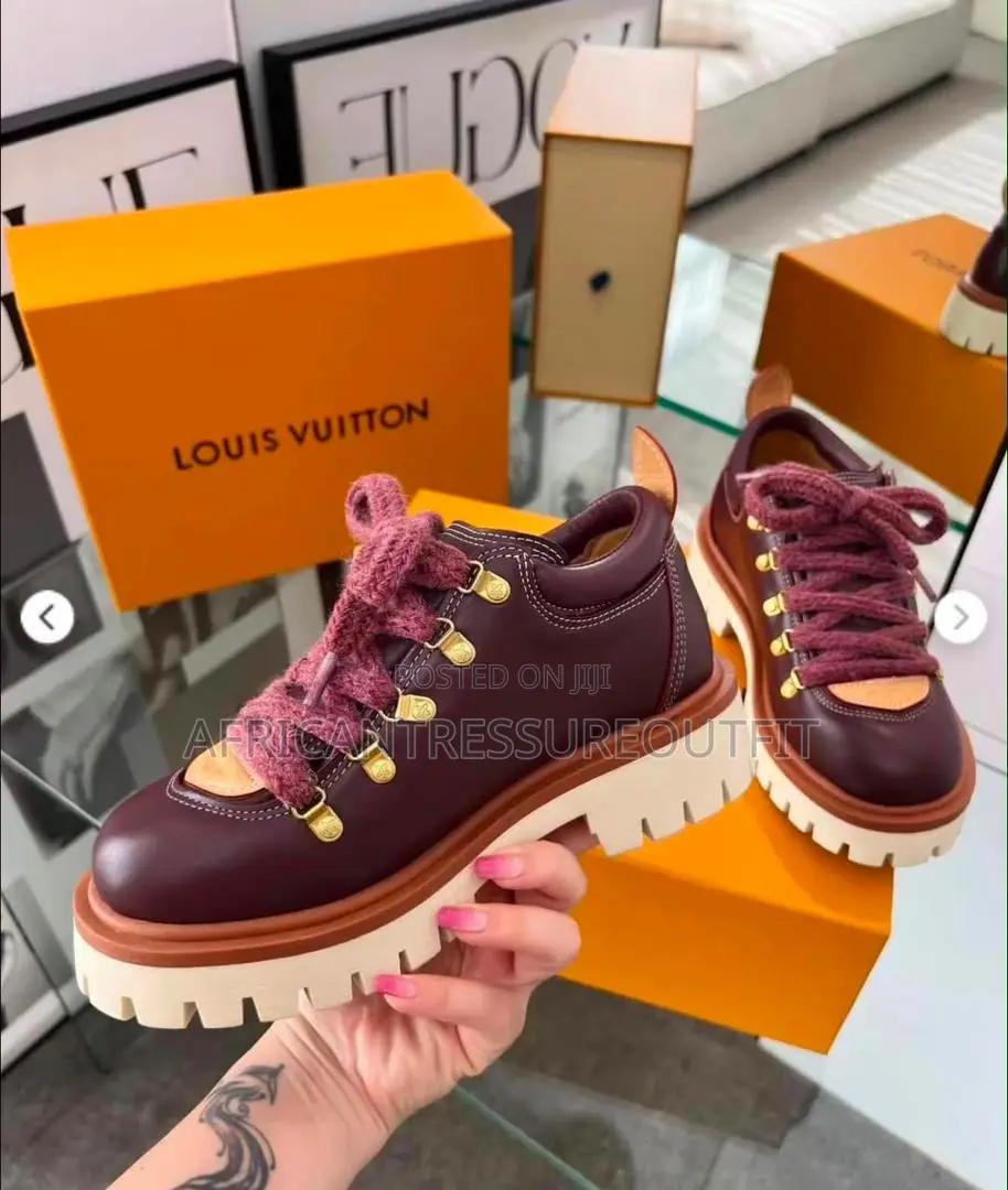 Louis Vuitton Derbies Featuring Thick Lace and Chunky Rubber Outsole