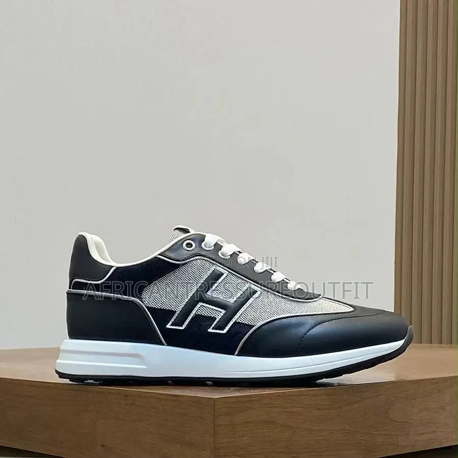 Hermes Bouncing Sneakers Texting Branding Visible on Leather Footbed