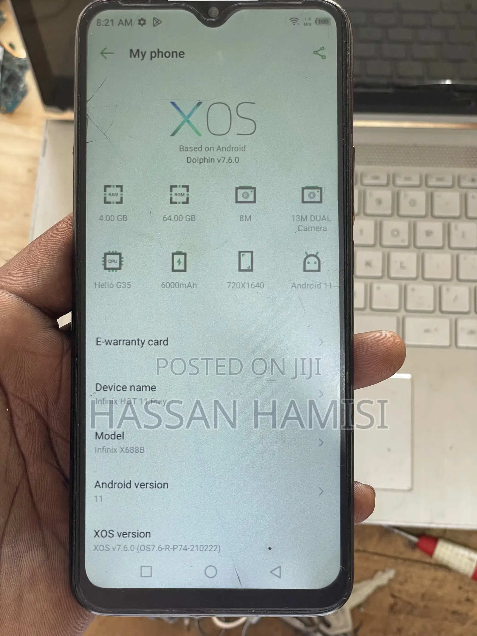 Infinix Hot 11 Play 64 GB Black