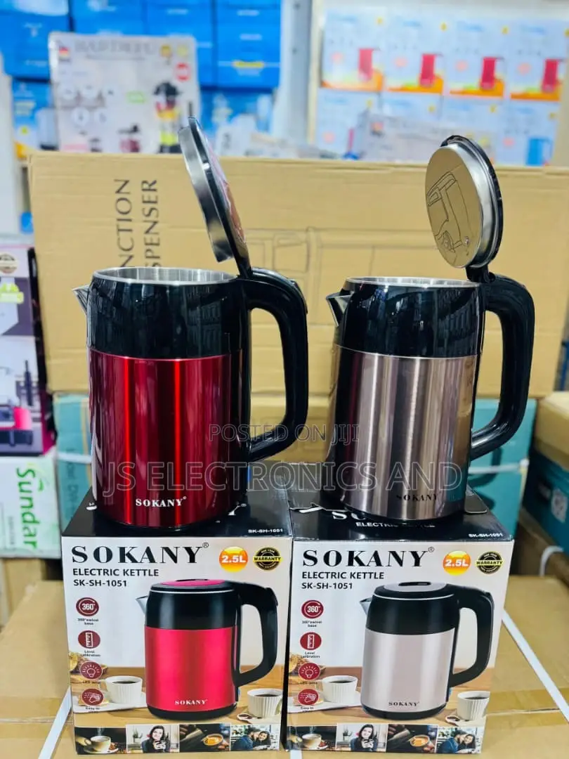 Sokany Electric Kettle 2.5l Jagi La Kuchemshia