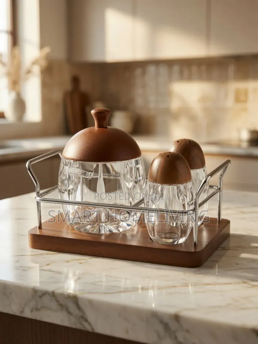 Sugar Pot and Spice Shaker Condiment Set