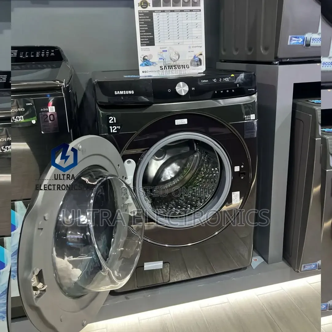 Original Samsung Wash Dry Machine 21/ 12 Kg, Model :Wd21t6300gv/Nq