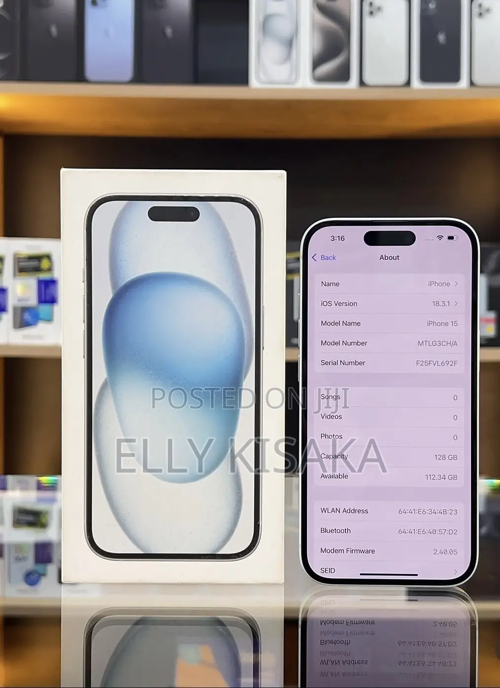 New Apple iPhone 15 128 GB White