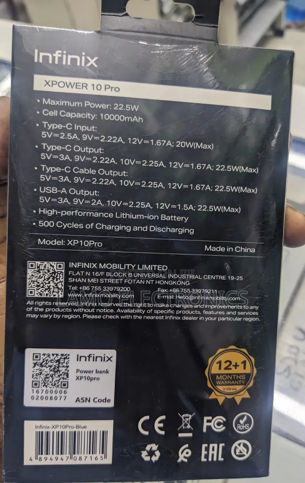 Infinix 10 Pro 10000mah Power Bank