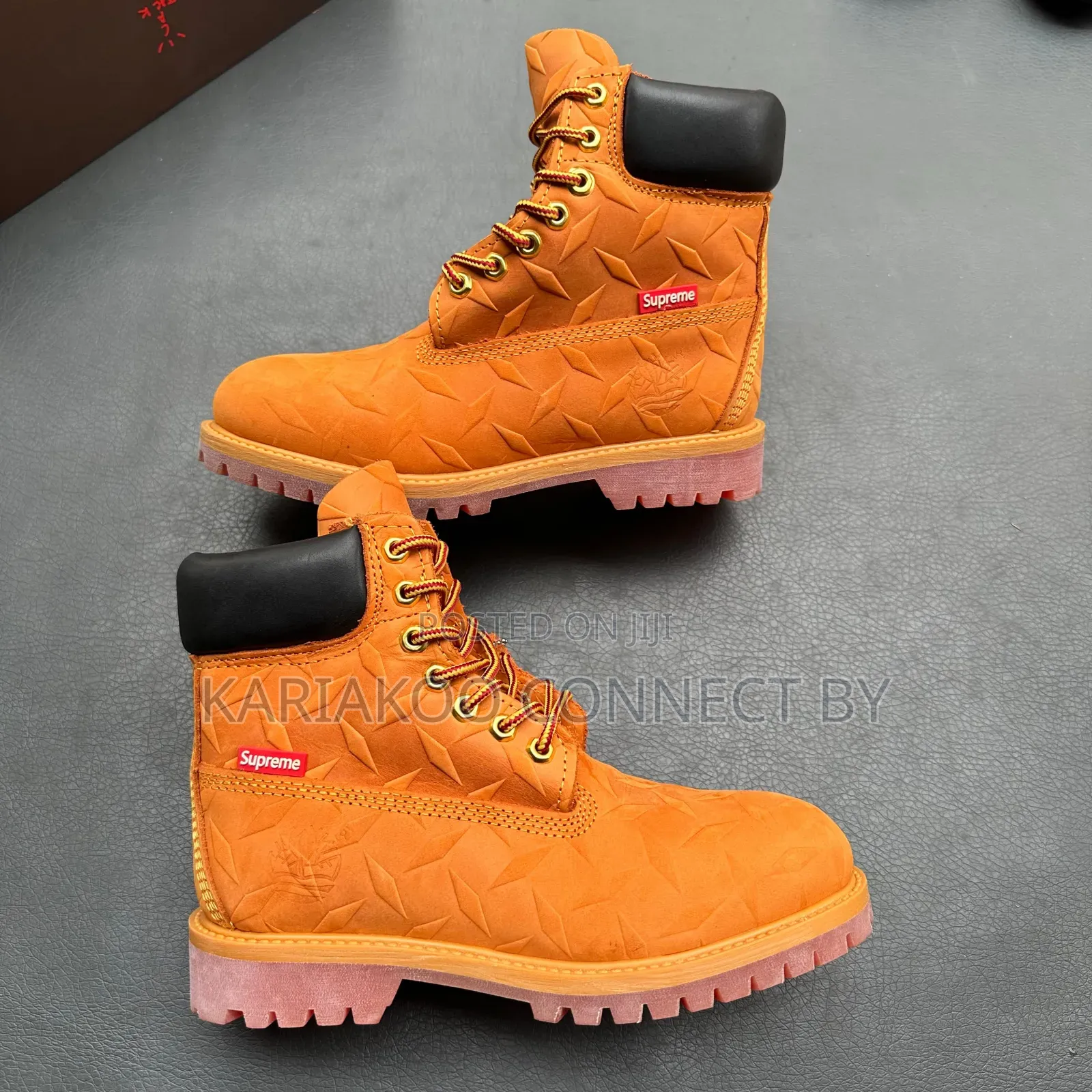 Supreme X Timberland Diamond Plate Waterproof Boots