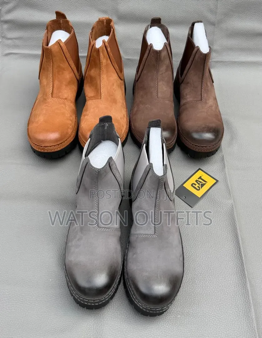 3 Colours Caterpillar or Cat Brand Materials Quality Men's Boot Shoes