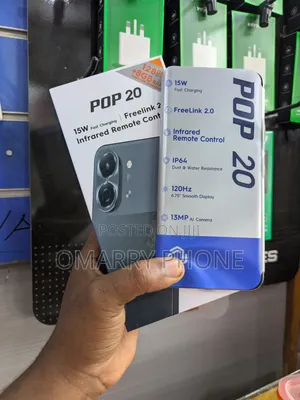 New Tecno Pop 20 128 GB Silver