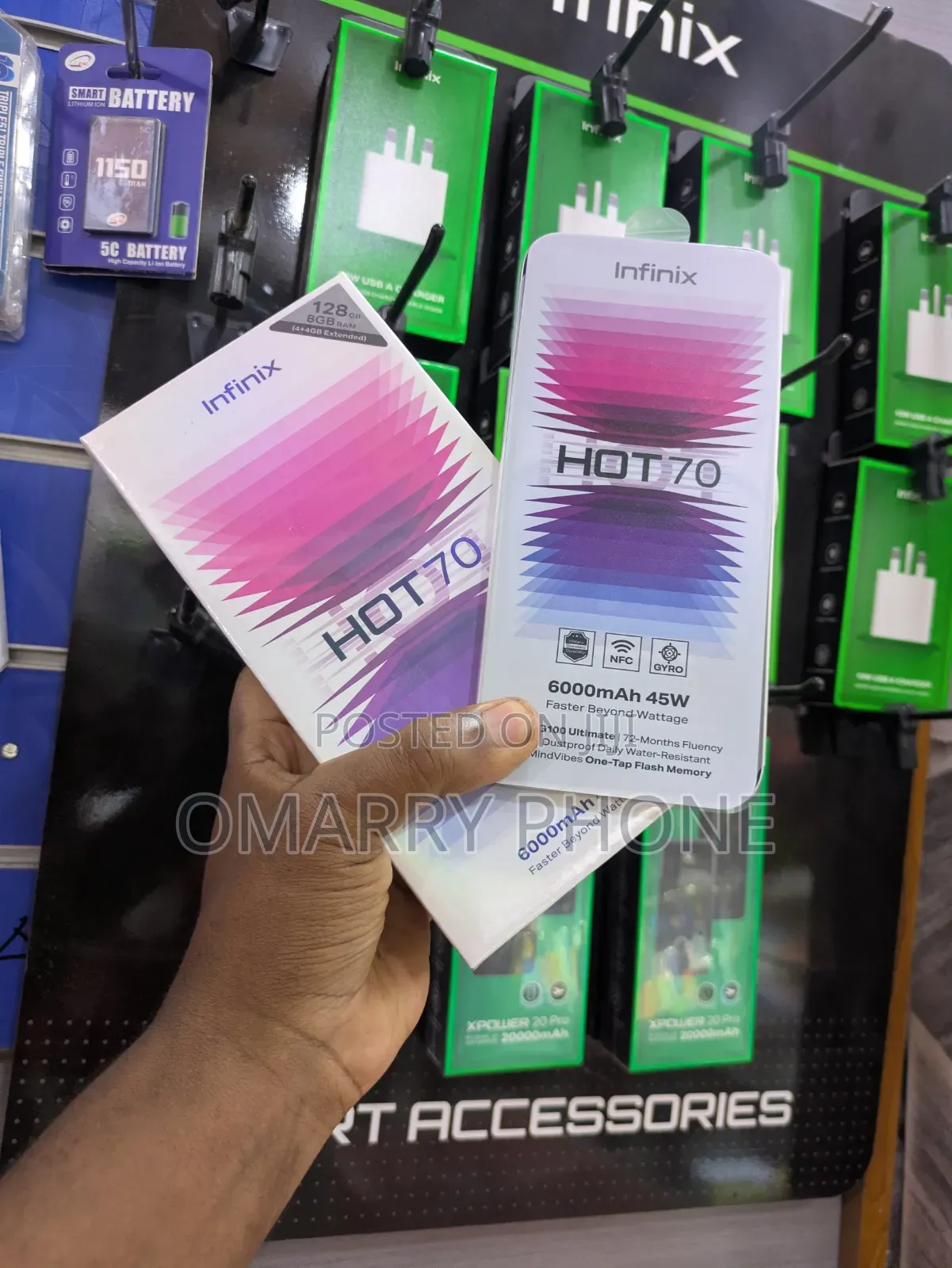 New Infinix Hot 70 256 GB Orange