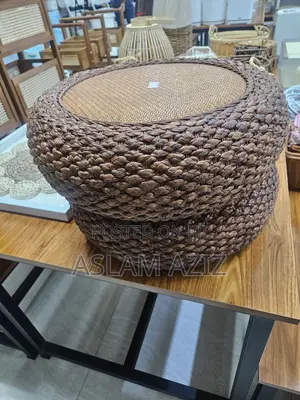 Pouf Ya Kusuka (Woven Pouf / Ottoman / Footstool).