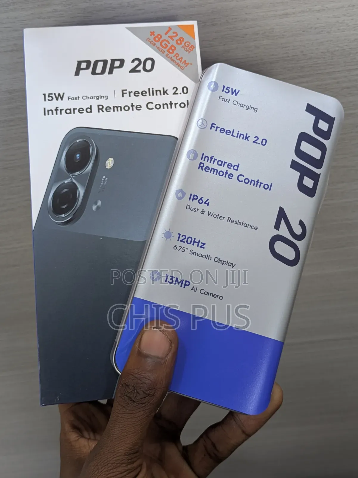 New Tecno Pop 20 128 GB Gray
