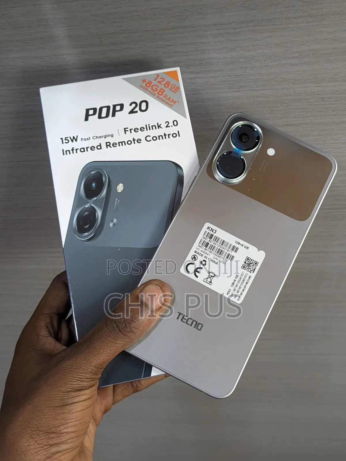 New Tecno Pop 20 128 GB Gray