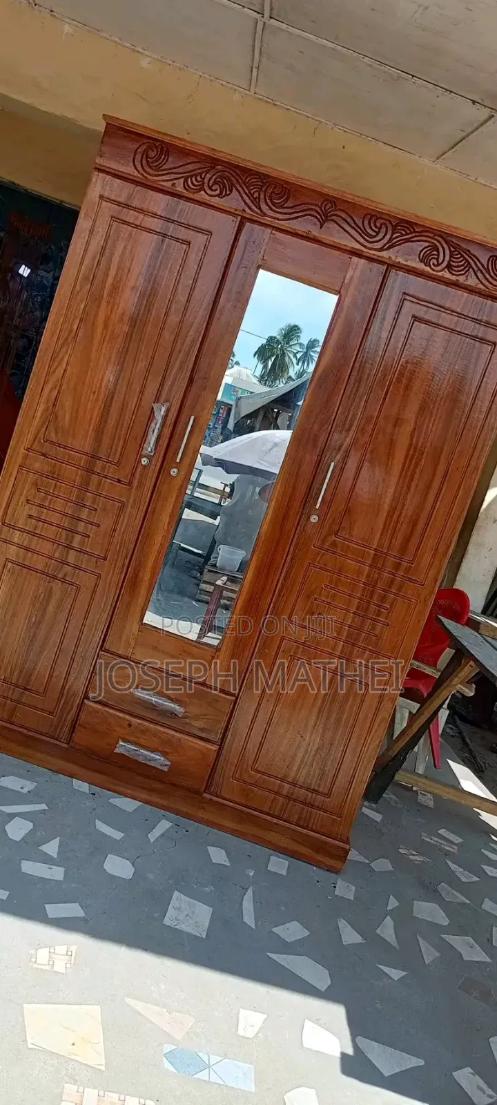 Kabati Mbao Ngumu Milango 3