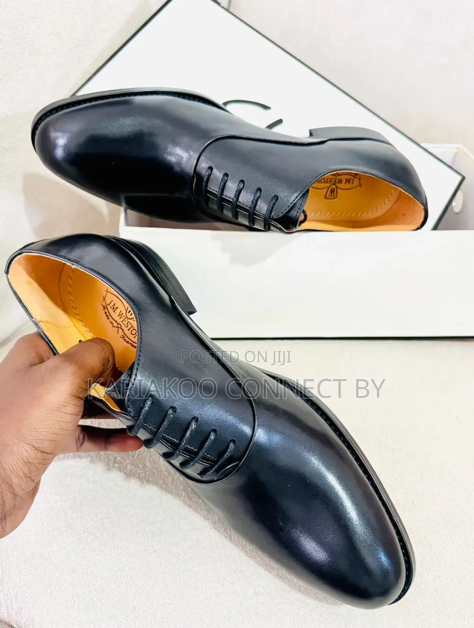 J.M. Weston Leather Oxford Shoes