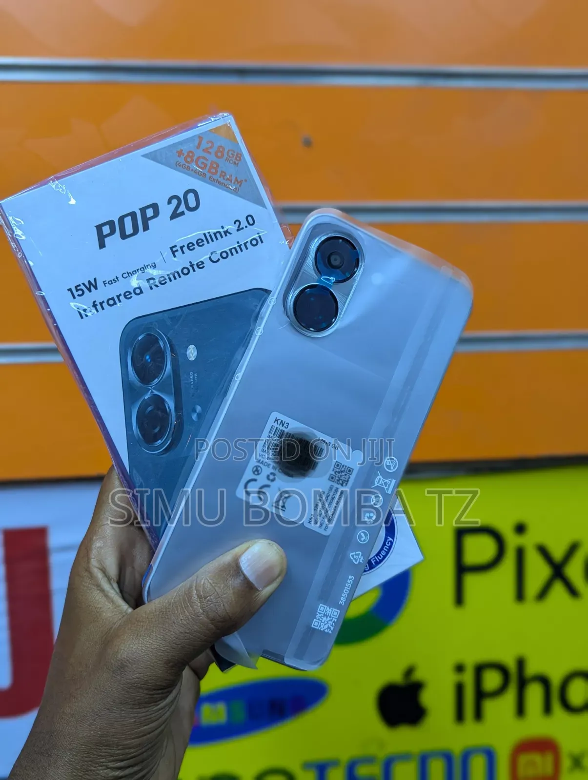 New Tecno Pop 20 128 GB Silver