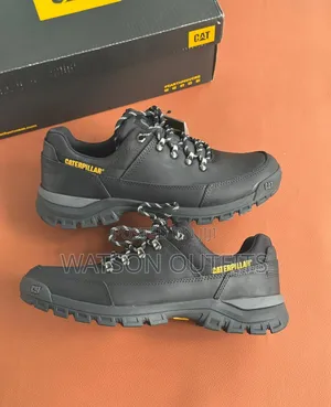 Men's Leather Shoes Cat or Caterpillar Brand 2 Colours Materials Org