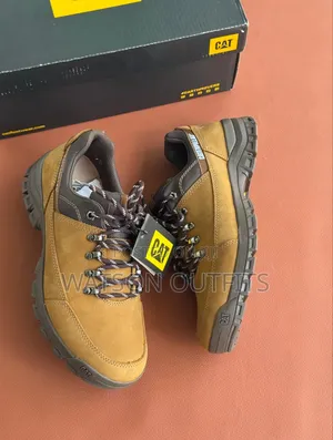 Men's Leather Shoes Cat or Caterpillar Brand 2 Colours Materials Org