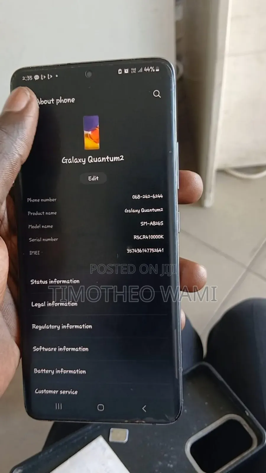 Samsung Galaxy A82 5G (Galaxy Quantum 2) 128 GB Black