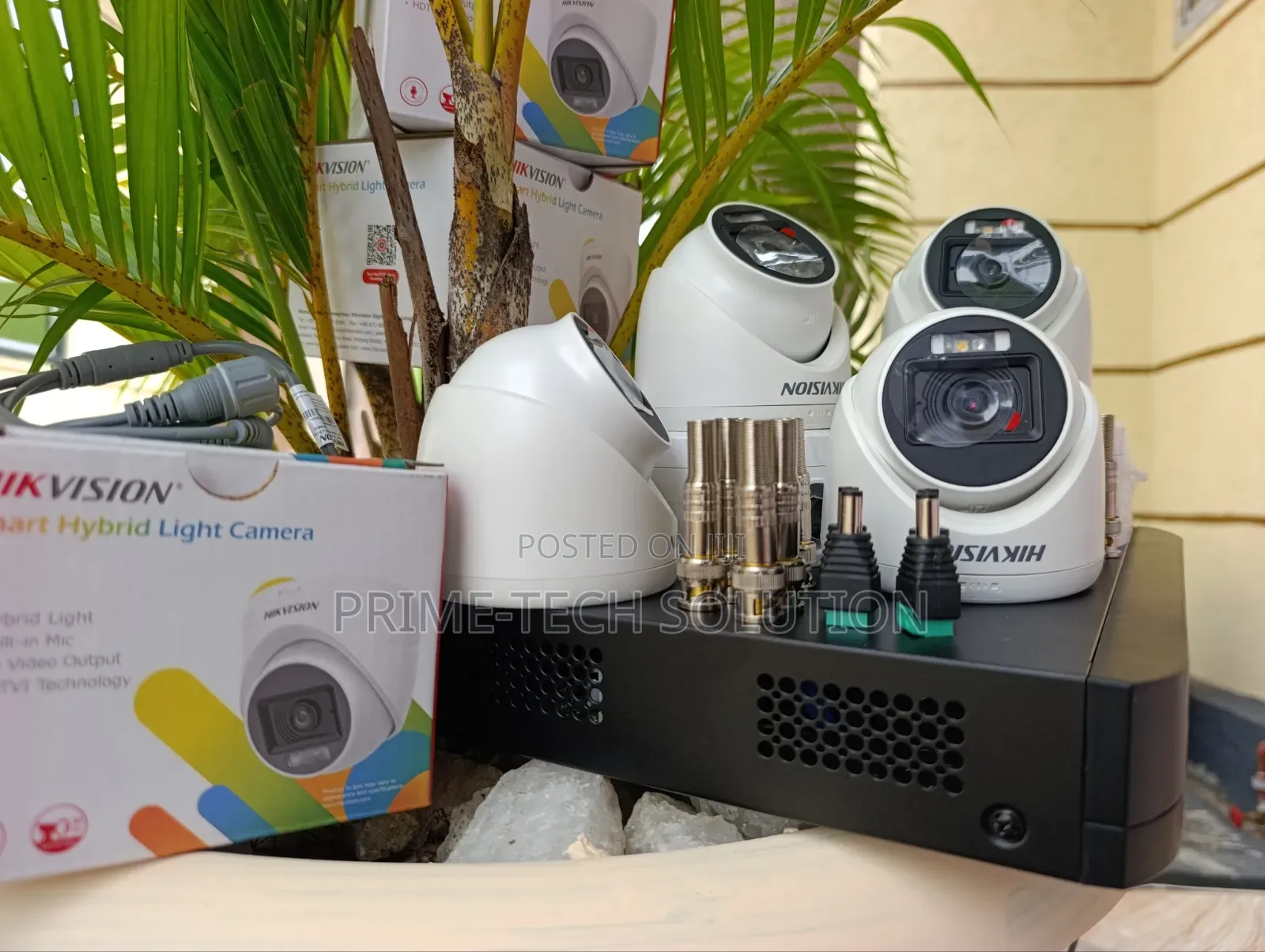 Hikvision 4 Camera 2mp Smart Hybrid Package+Dvr+1tb — Indoor | Tz