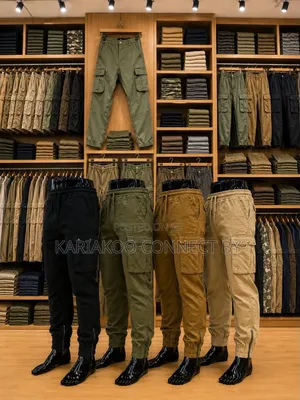 High-Quality Casual Cotton Cargo Pants