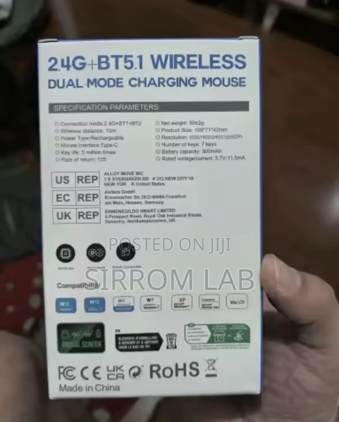 Wireless Mouse Bluetooth 5.0/2.4g Dual Mode,