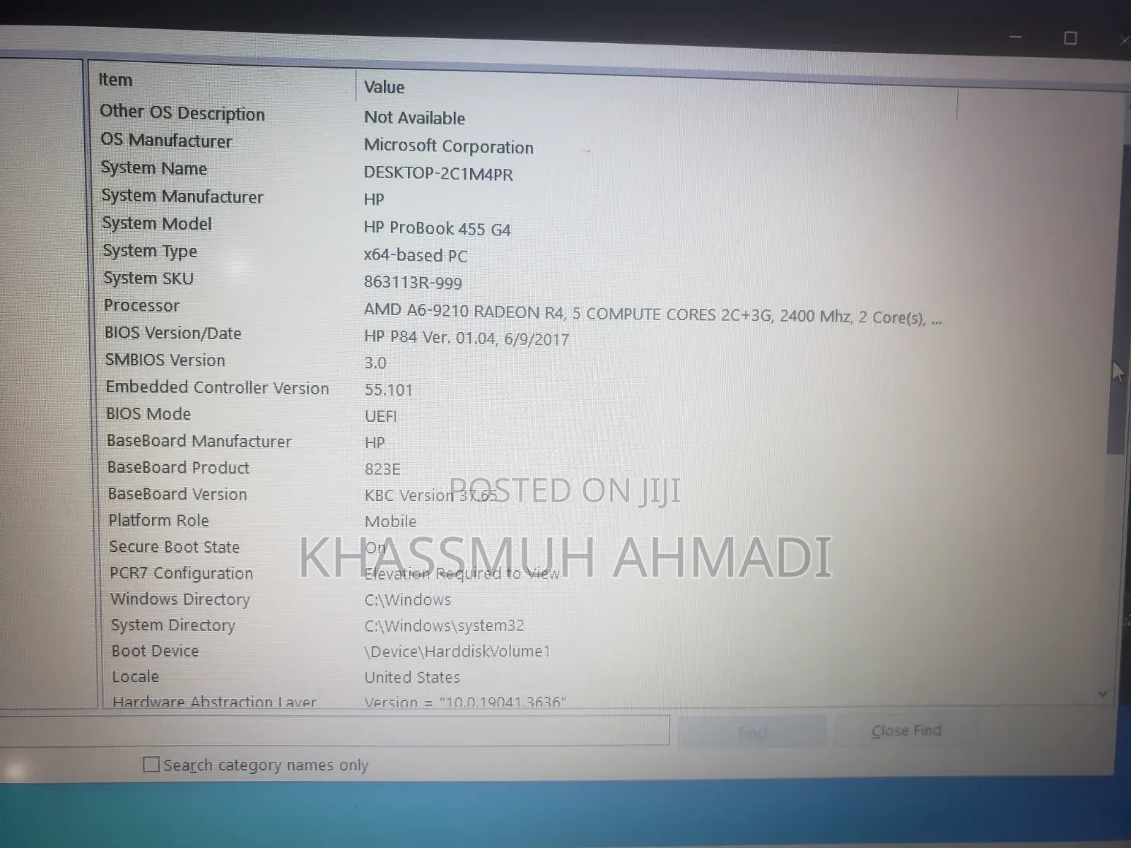 Laptop HP ProBook 455 G4 16GB Intel Core 2 Duo HDD 500GB