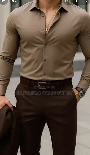 Premium Men’S Slim-Fit Dress Shirts