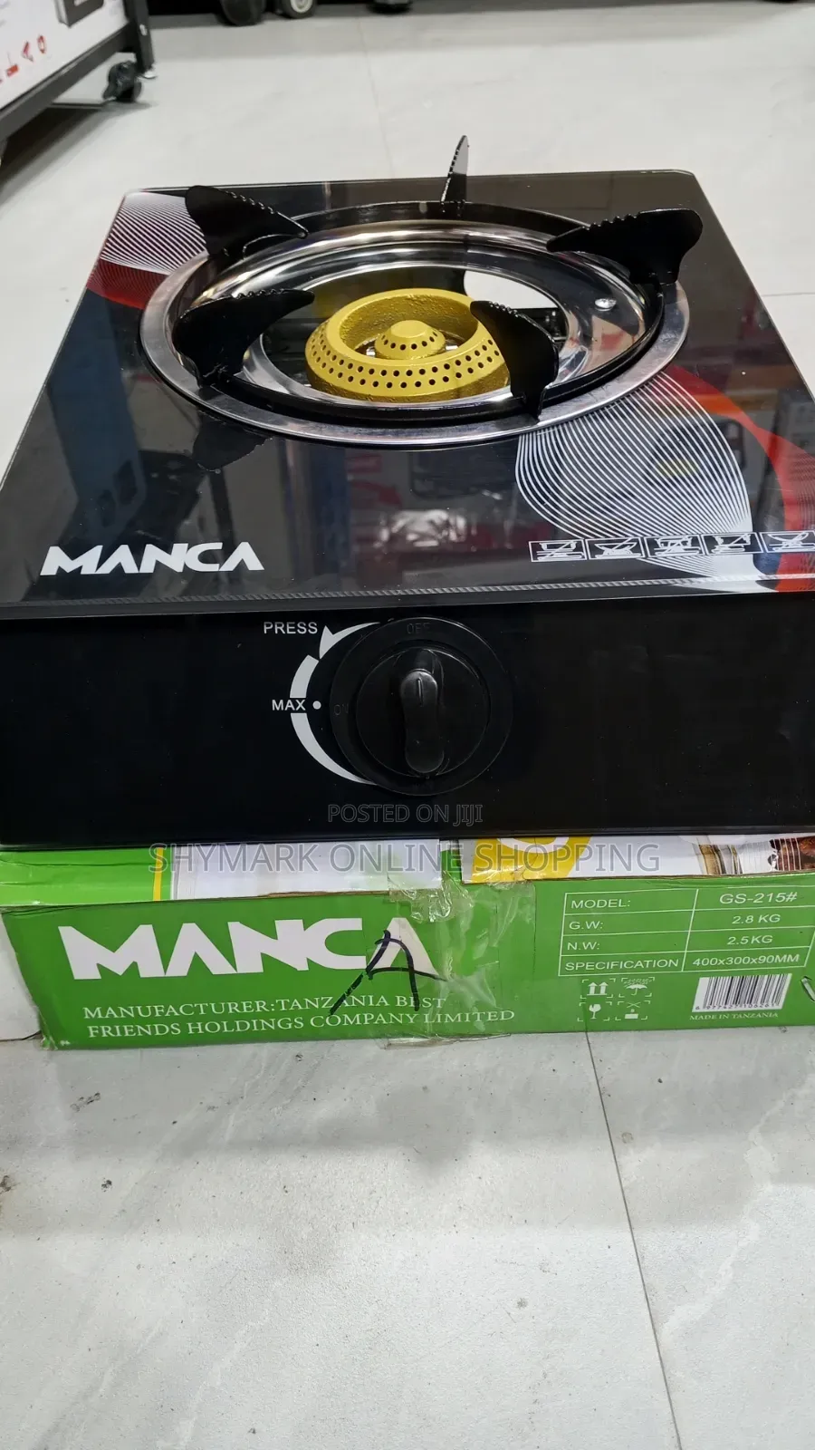 Manka Gas Cooker Single Burner