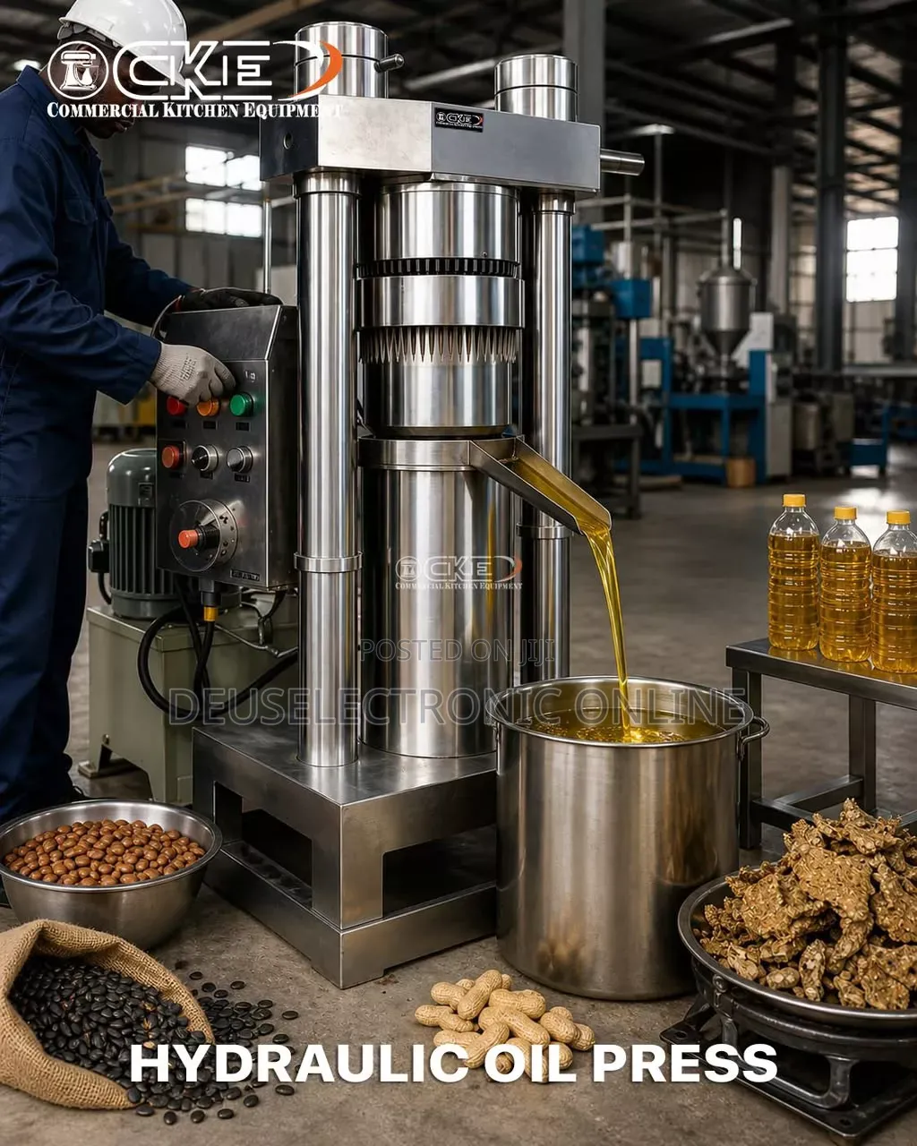 *Hydraulic Oil Press Machine* Machine Ya Kukamua Mafuta 30kg/Saa