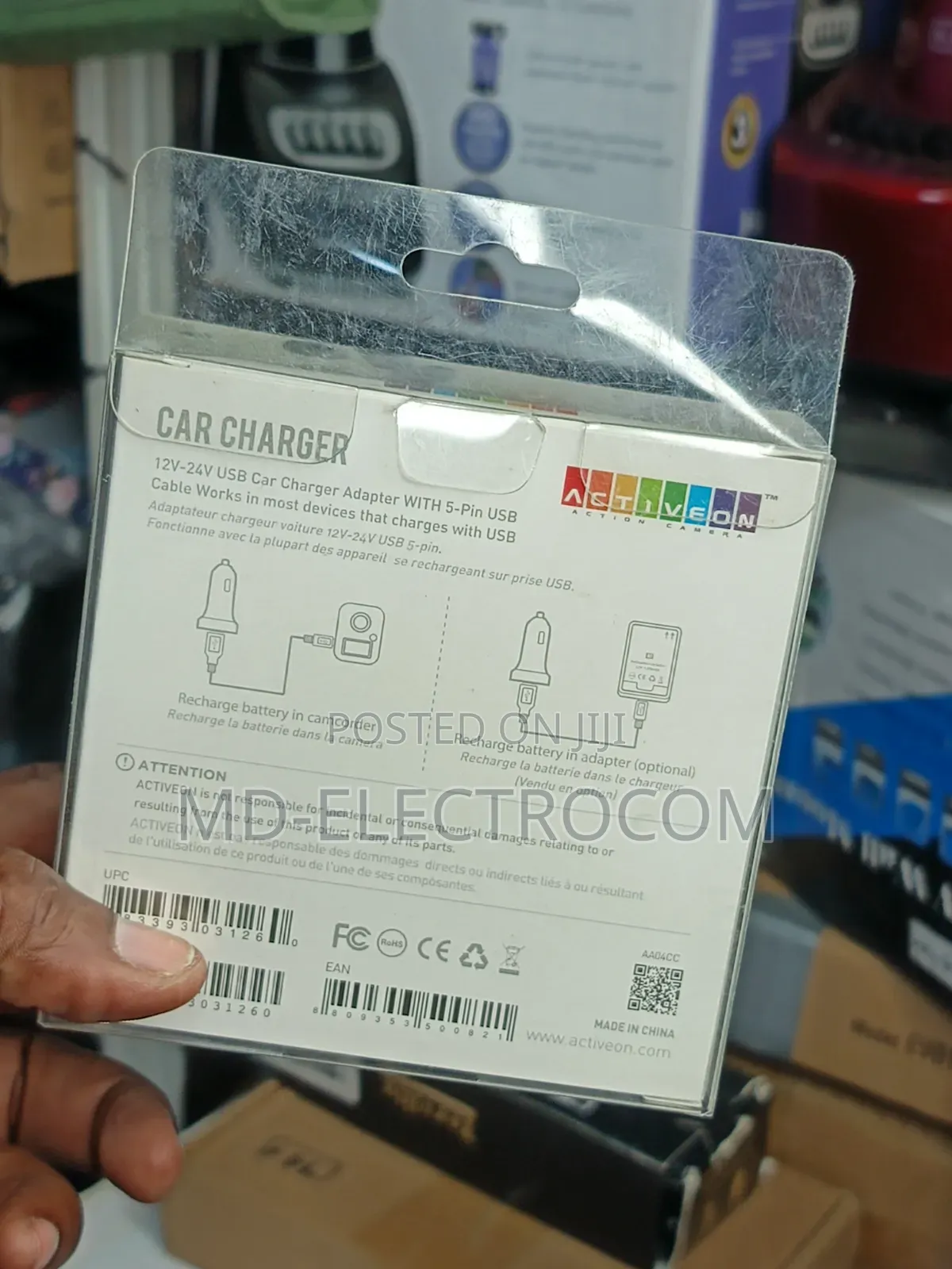 Activeon 2a 2000ma Aa04cc Car Charger