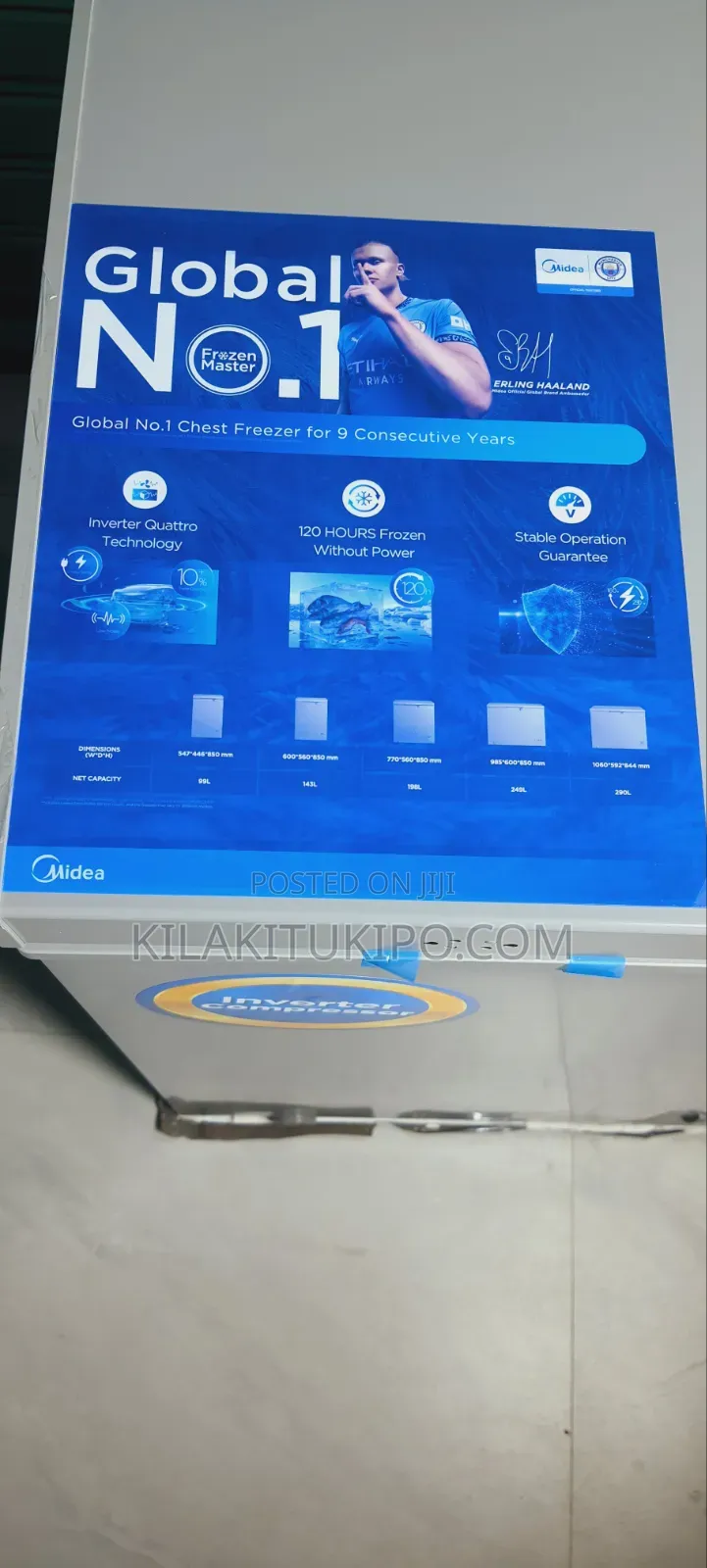 Midea Inverter Chest Freezer 100l
