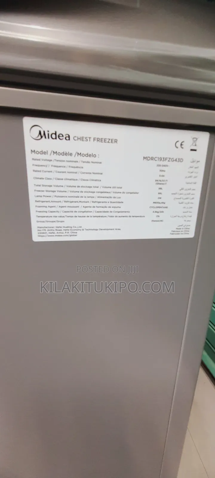 Midea Inverter Chest Freezer 100l
