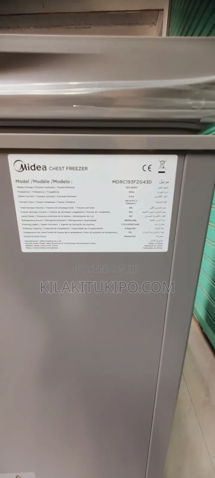 Midea Inverter Chest Freezer 100l