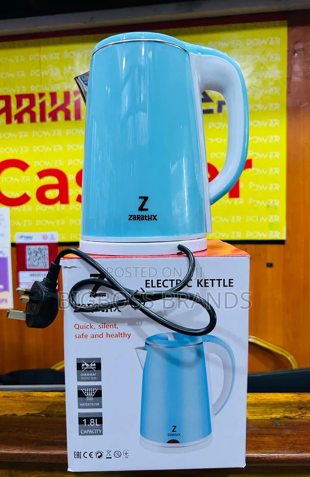 Zarathx Kettle1.8 Liters [Blue ]