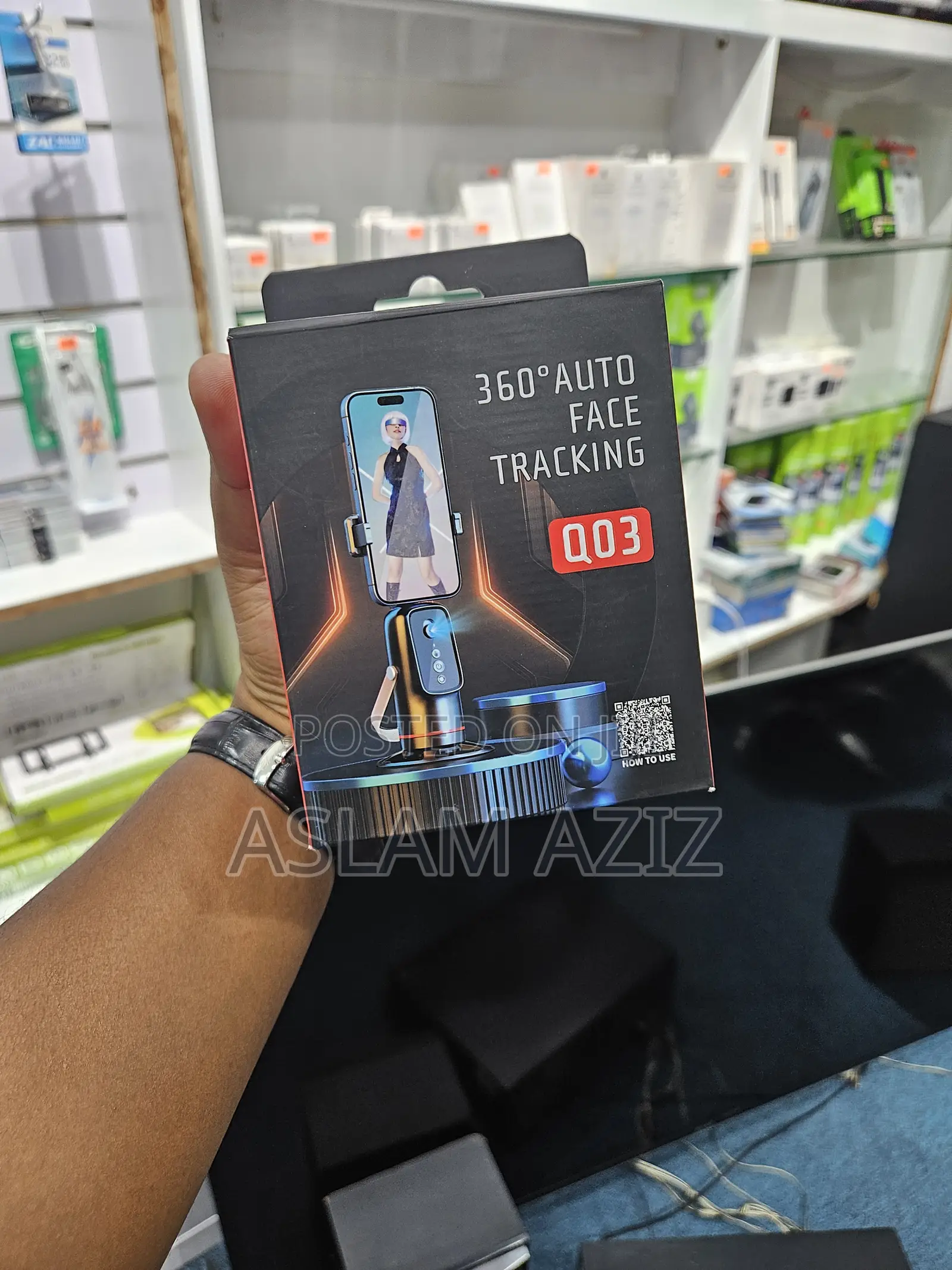 360° Auto Face Tracking Phone Holder"