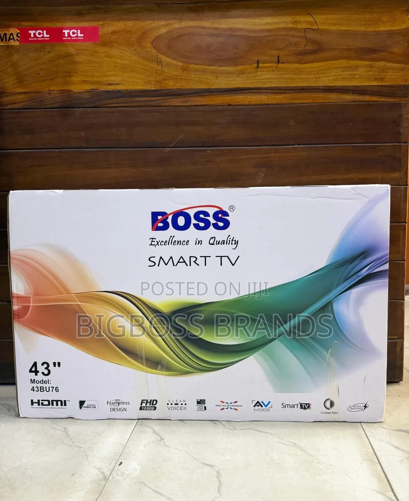 Boss Tv 43 Inches Smart Frameless