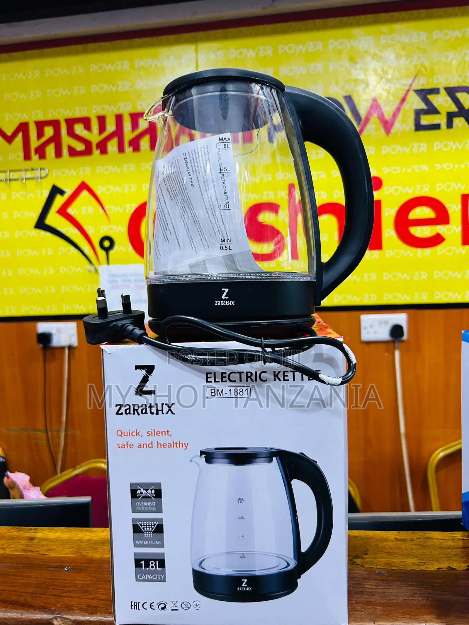 Zarathx Kettle Ya Kioo L 1.8