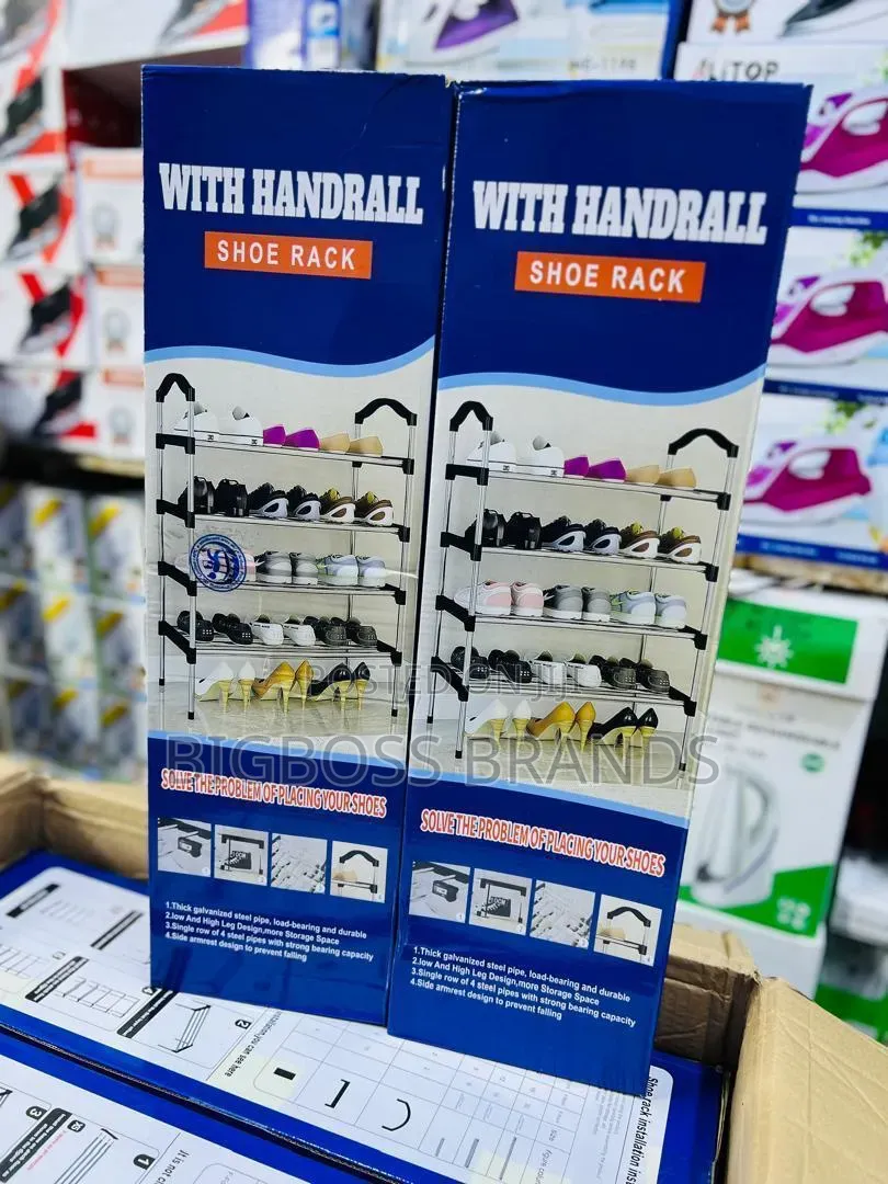With Handrall Shoe Rack