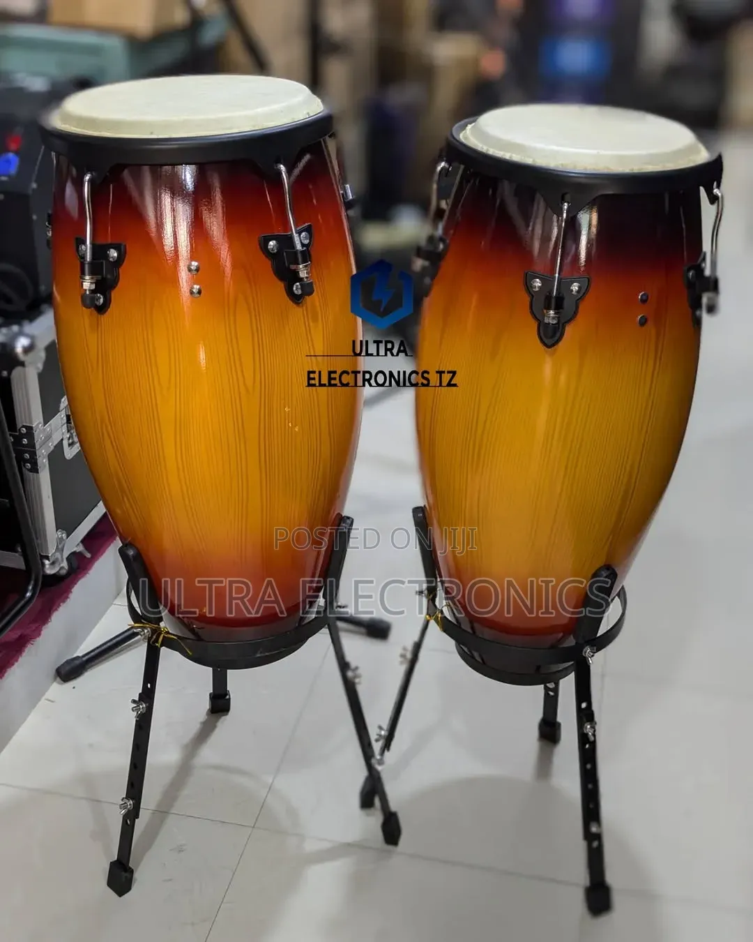 Original Conga/ Tumba Drums With Stands