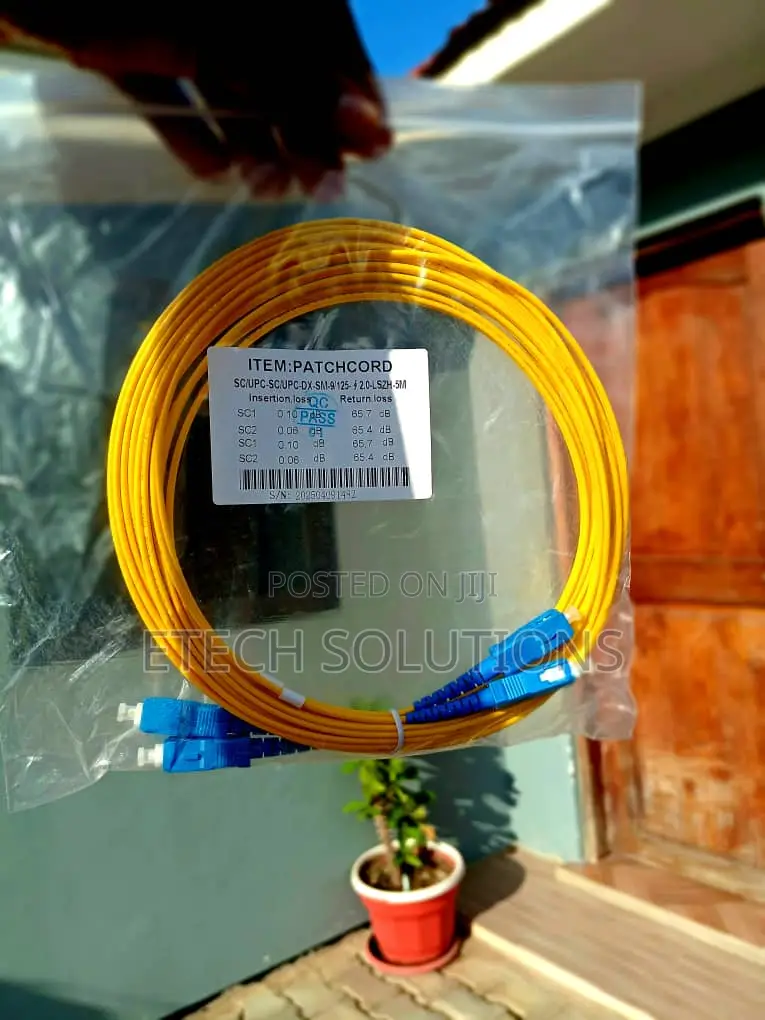 Sc/Upc Fiber Optic Patch Cord – Single Mode
