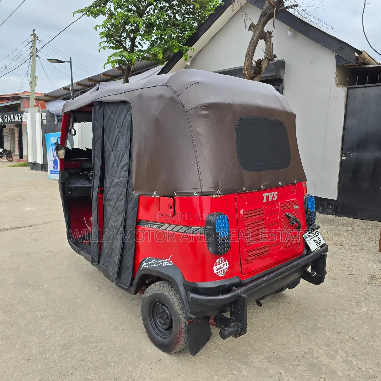 New TVS King Deluxe Plus iTouch Start 2021 Red
