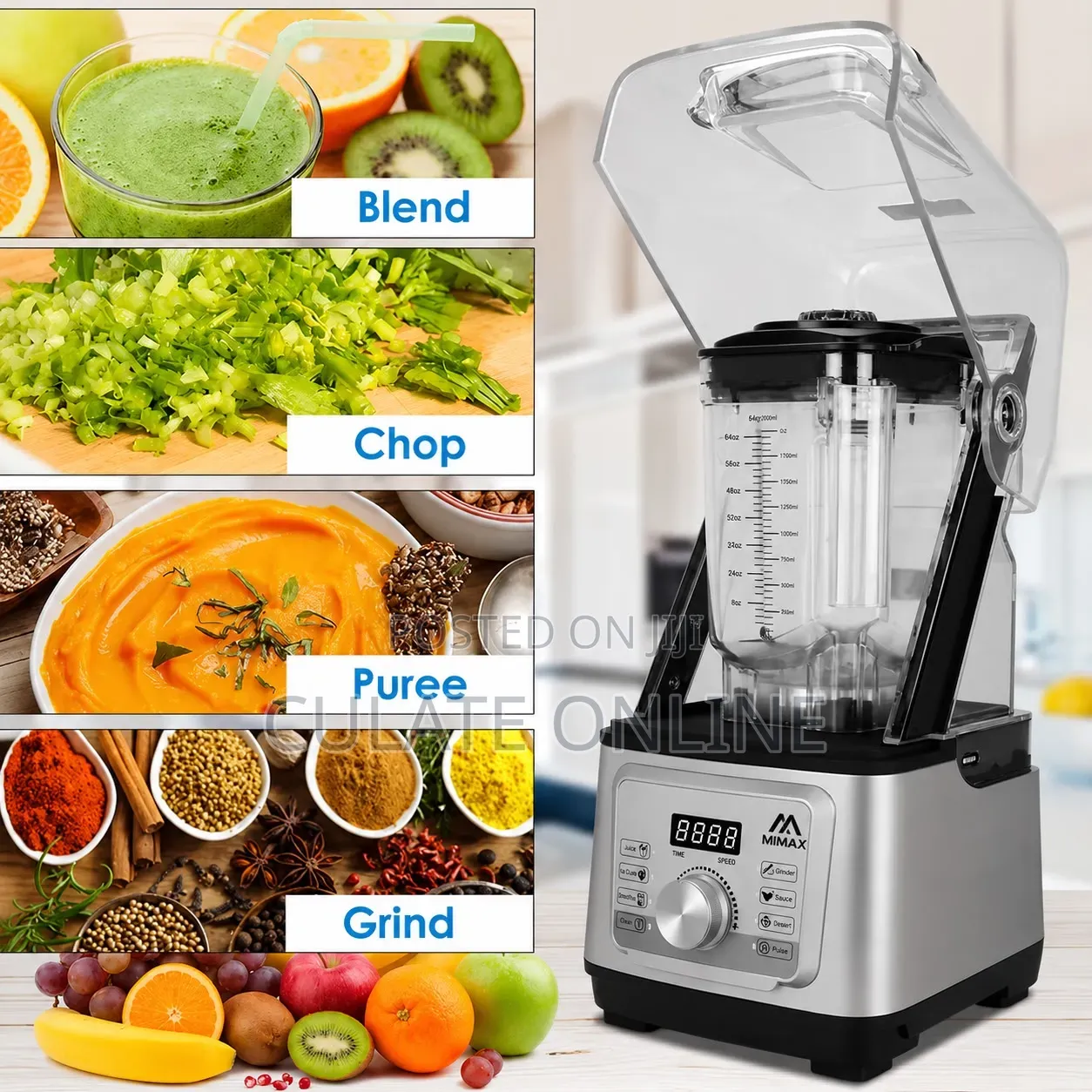 3ltrs Mimax 2 in 1 Soundproof Blender
