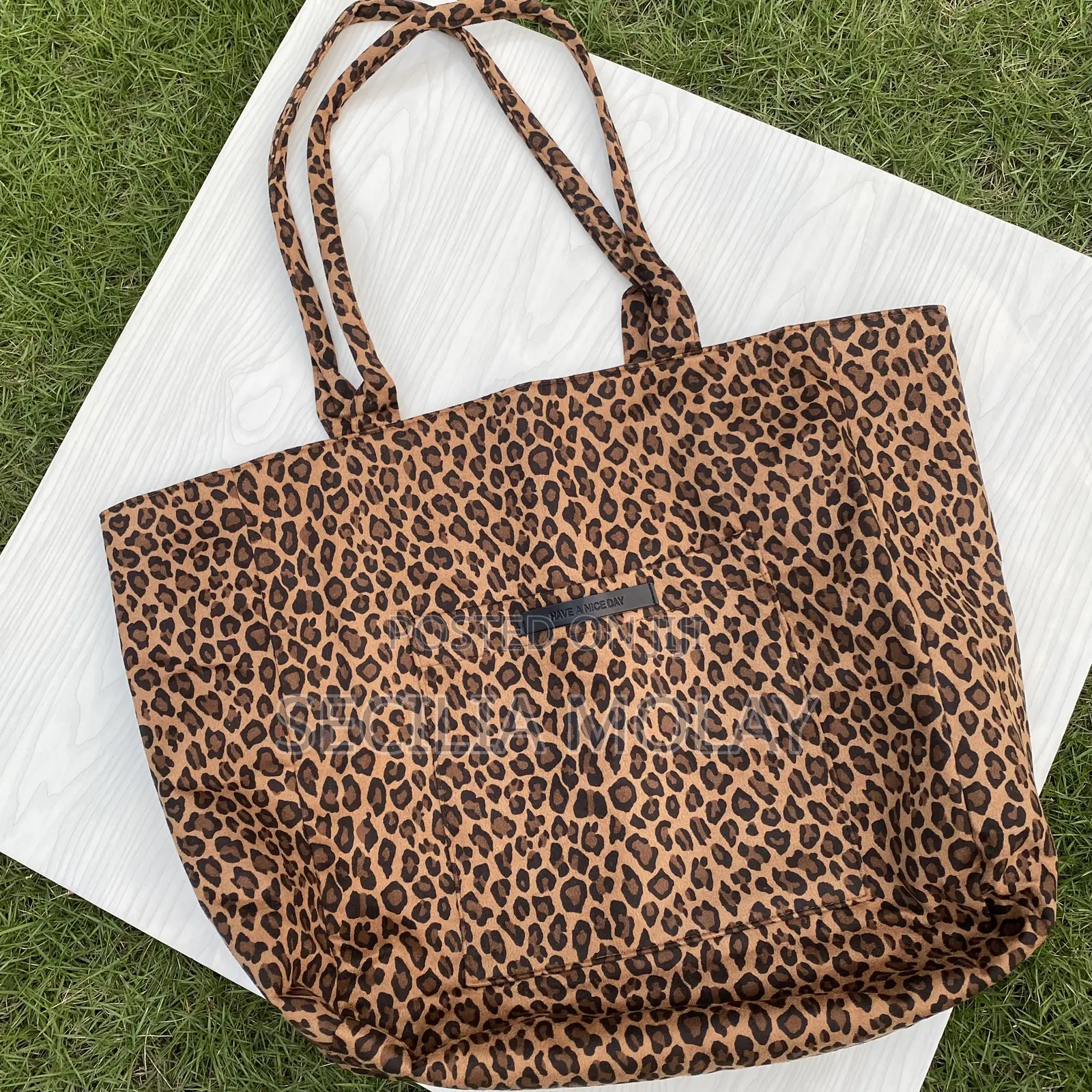 Leopard Print Tote Bag