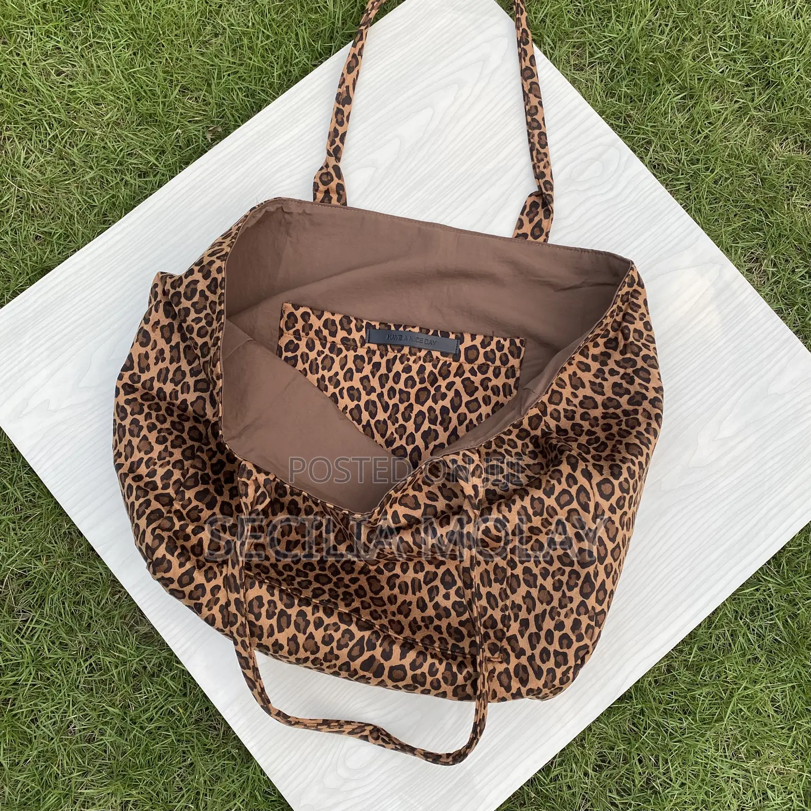 Leopard Print Tote Bag