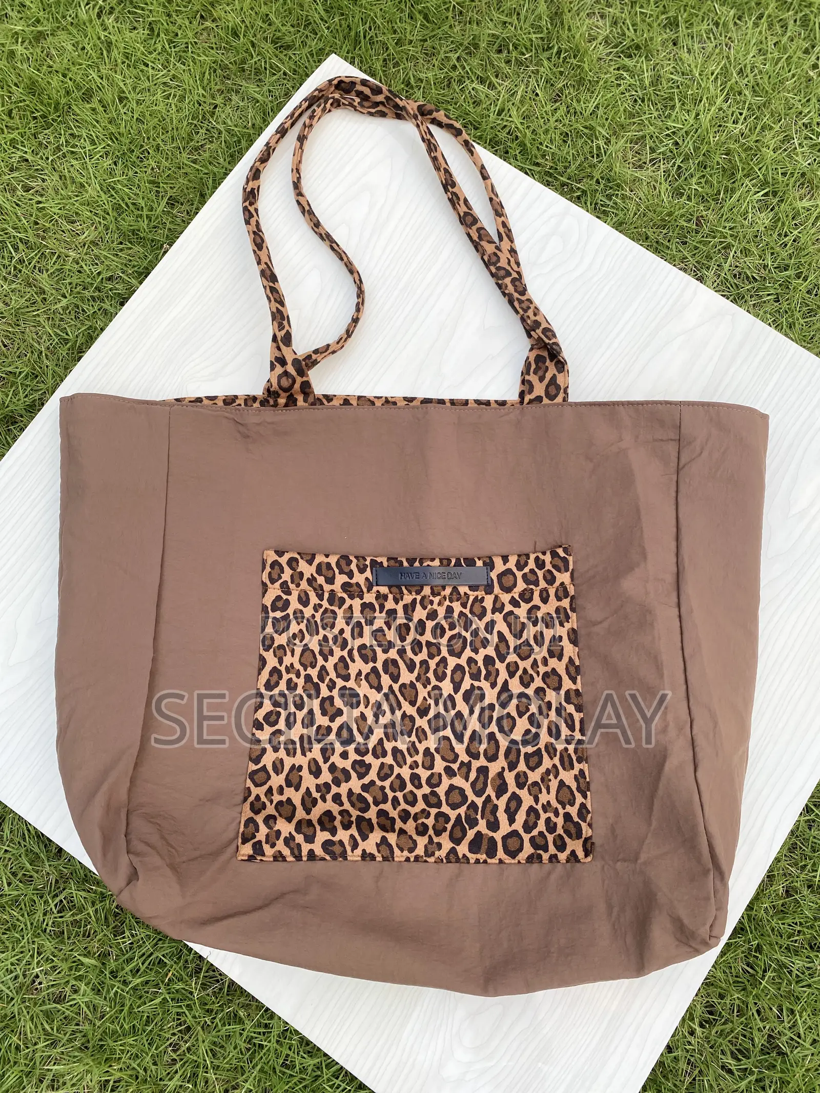 Leopard Print Tote Bag