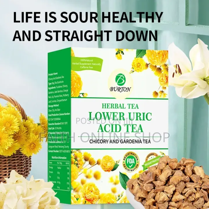 Burton Lower Uric Acid Herbal Tea – Chicory Gardenia Herbal Detox