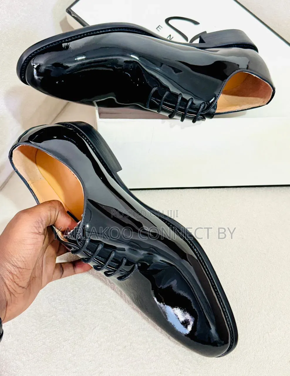 Classic Patent Leather Oxford Shoes
