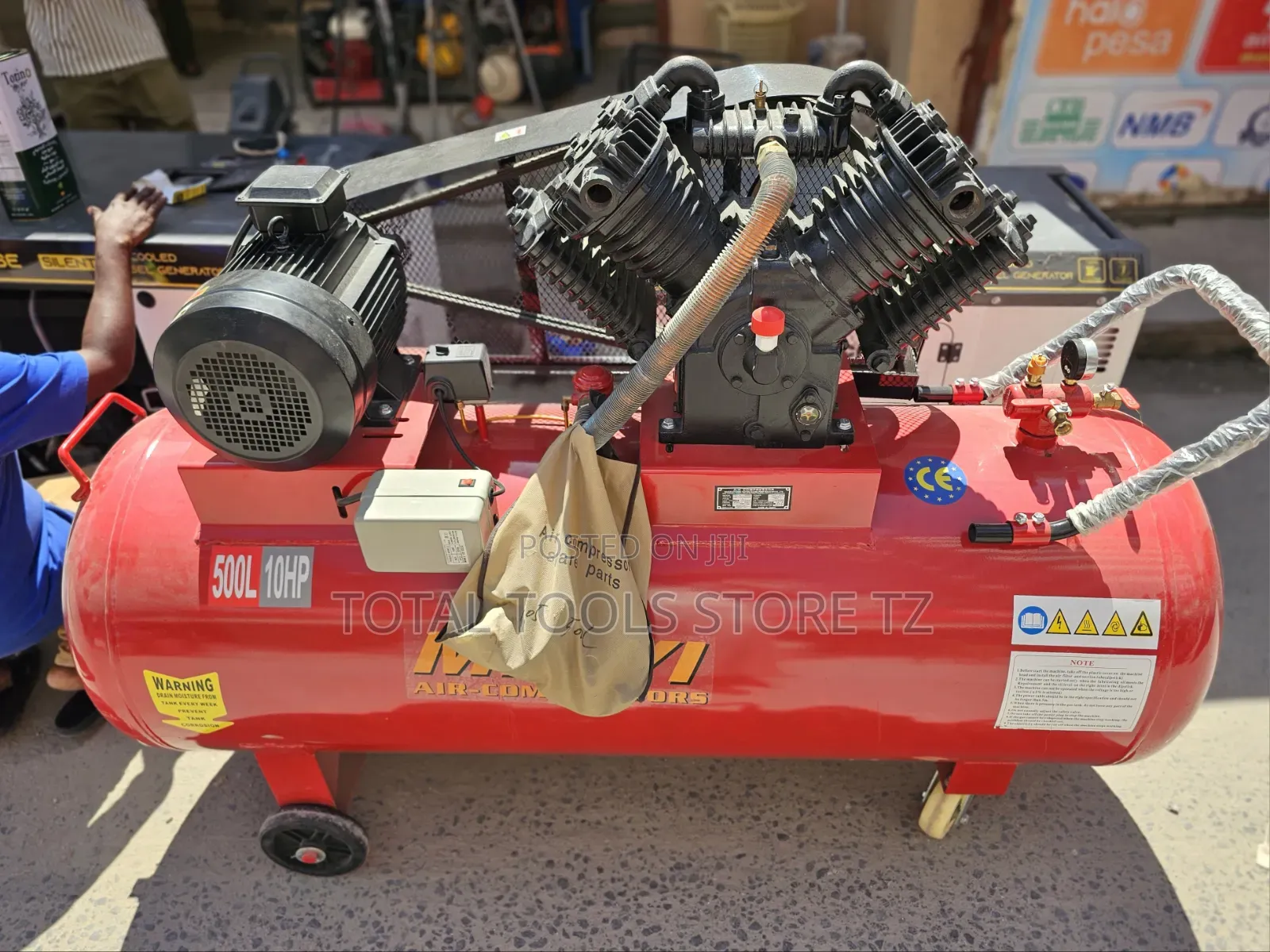 Meiyi Air Compressor 500l 10hp 7.5kw
